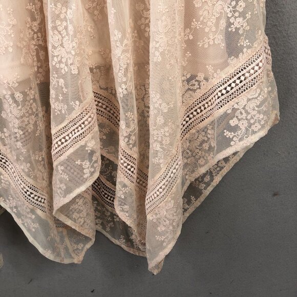 BAE Dress Womens M Pink Blush Lace Cottage Core Fairy Feminine Victorian NEW - Picture 13 of 16